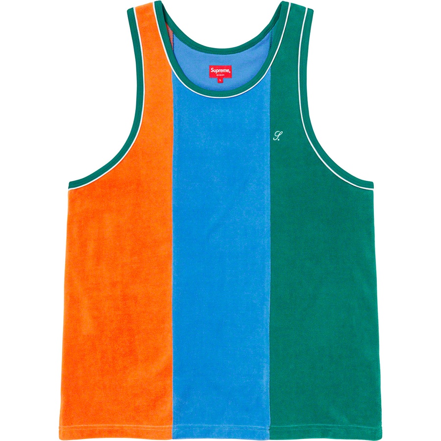 Supreme Velour Tank Top (SS20) - Green - $78