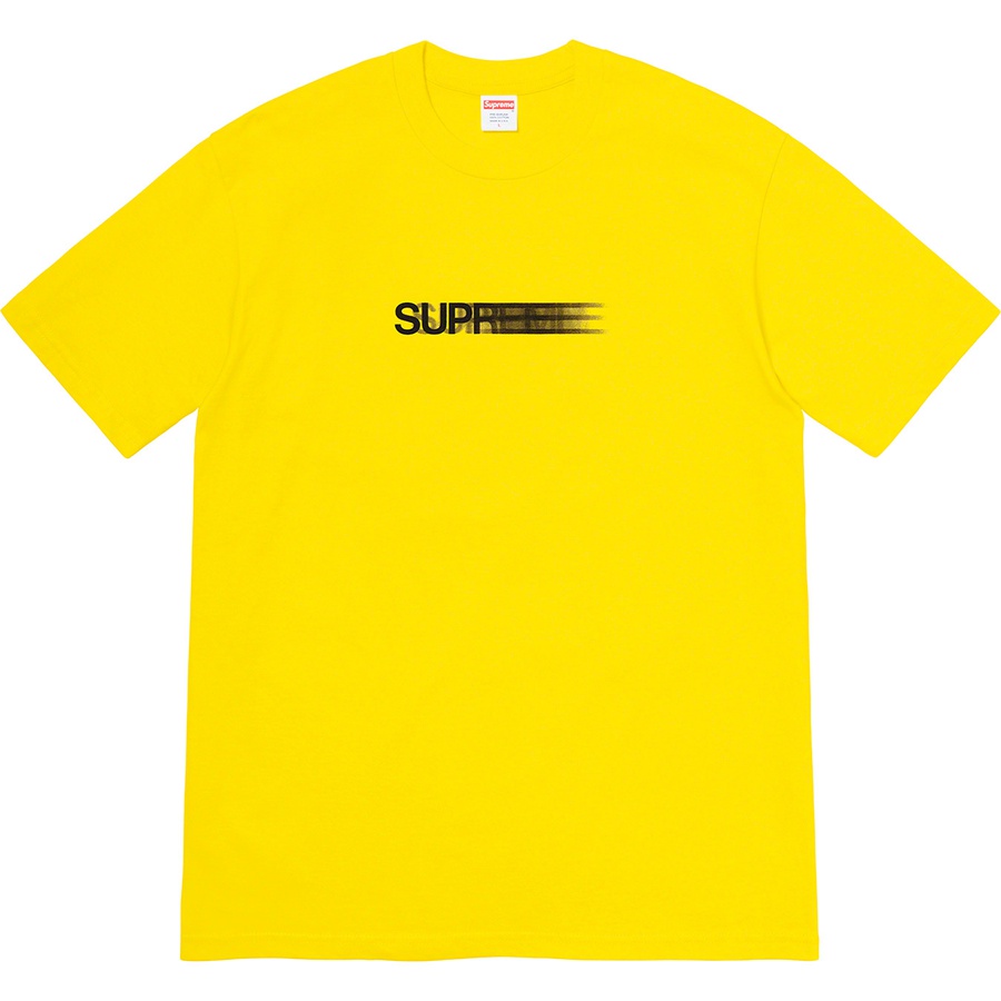 Supreme Motion Logo Tee (SS20) - Yellow - $38