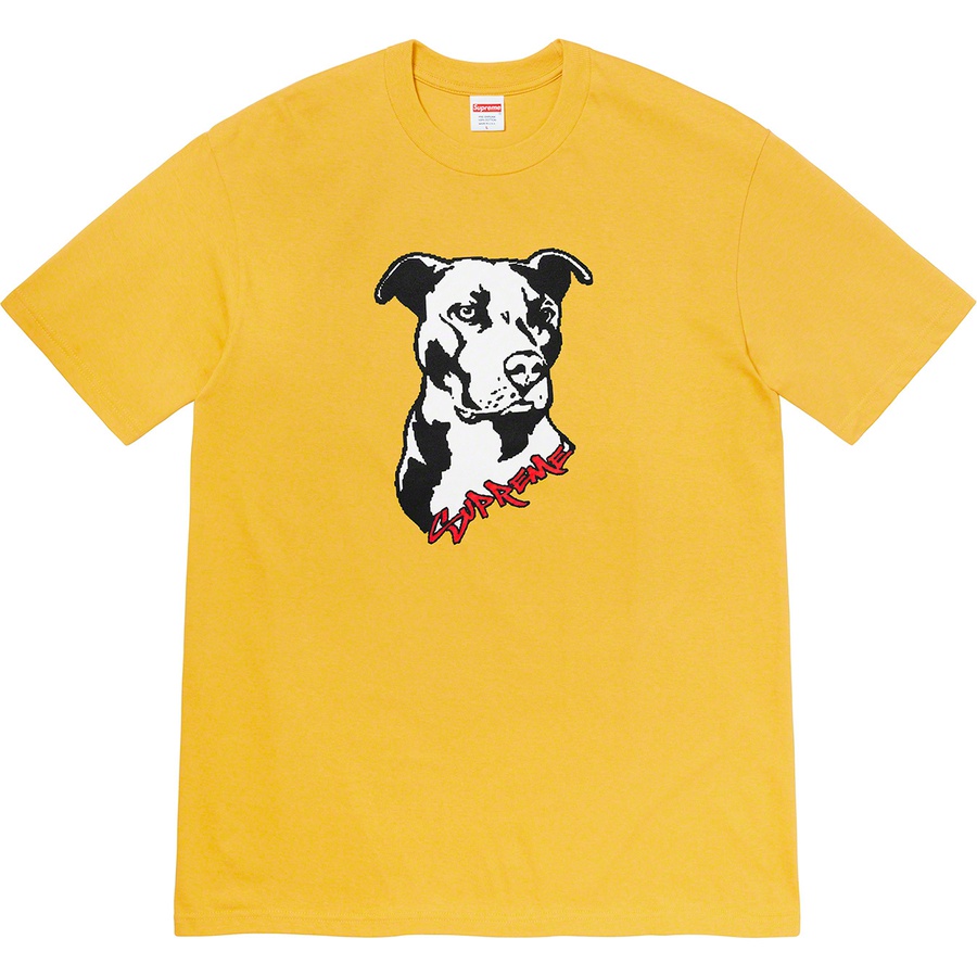 Supreme Pitbull Tee (SS20) - Acid Yellow - $38