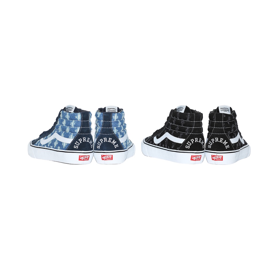 Supreme Supreme Vans Hole Punch Denim Sk8-Hi Pro (SS20) - $110