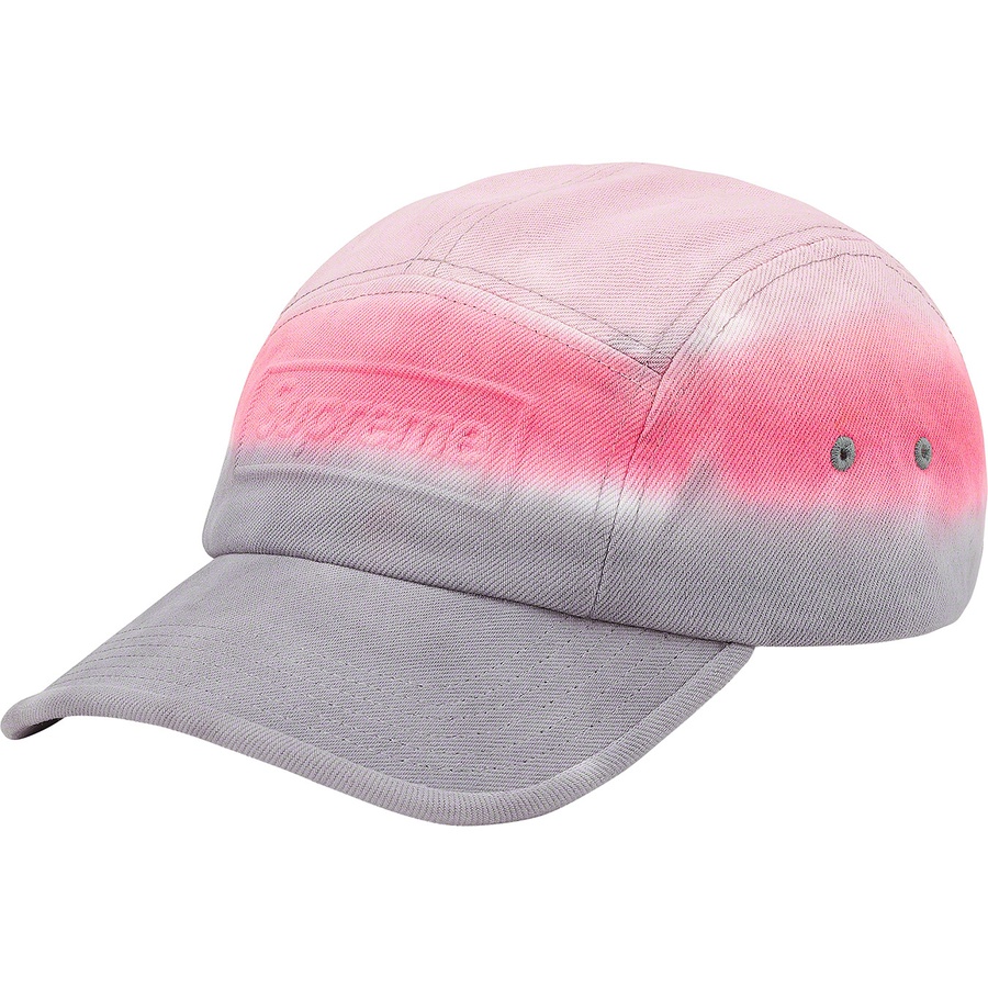 Supreme Embossed Denim Camp Cap (SS20) - Pink Dip Dye - $50