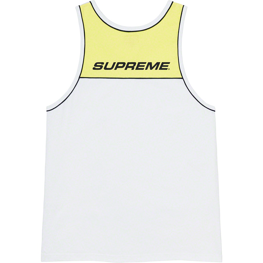 Supreme Piping Tank Top (SS20) - White - $68