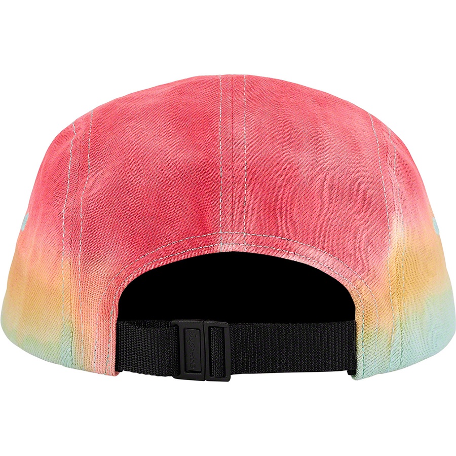Supreme Embossed Denim Camp Cap (SS20) - Red Dip Dye - $50