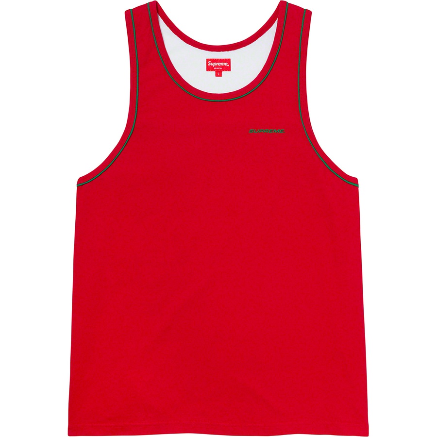 Supreme Piping Tank Top (SS20) - Red - $68