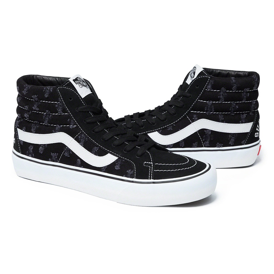 Supreme Supreme Vans Hole Punch Denim Sk8-Hi Pro (SS20) - Black - $110