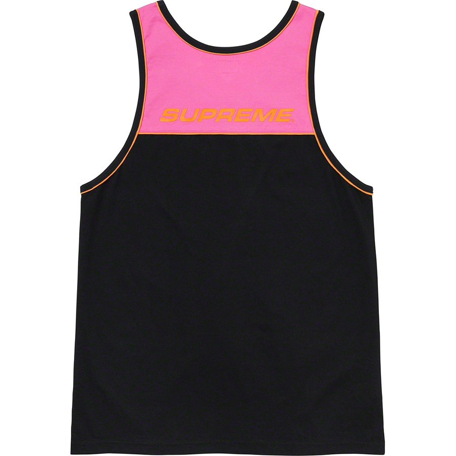 Supreme Piping Tank Top (SS20) - Black - $68
