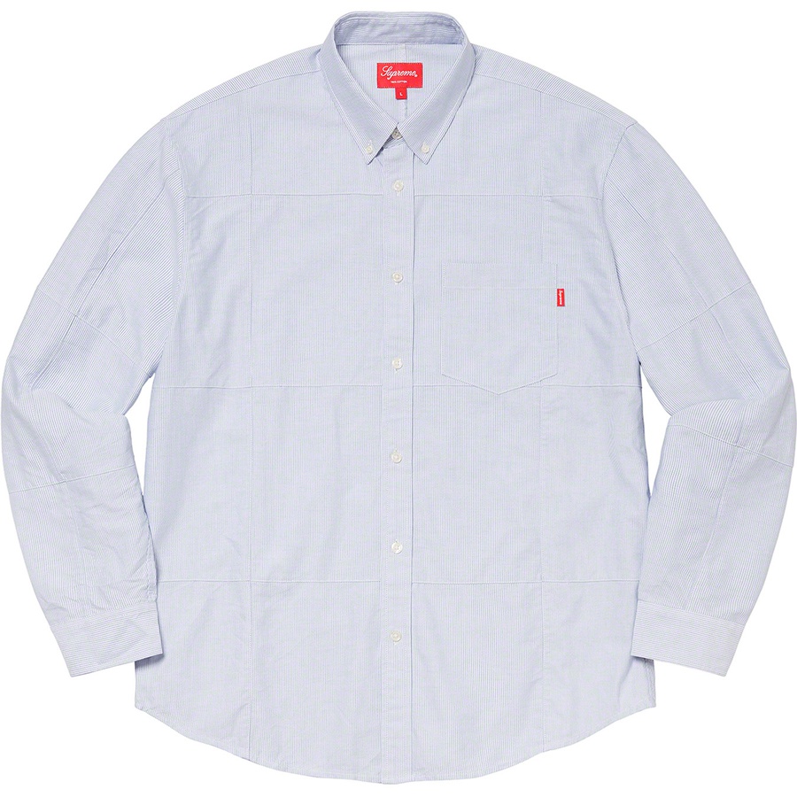 Supreme Patchwork Oxford Shirt (FW20) - Stripe - $128