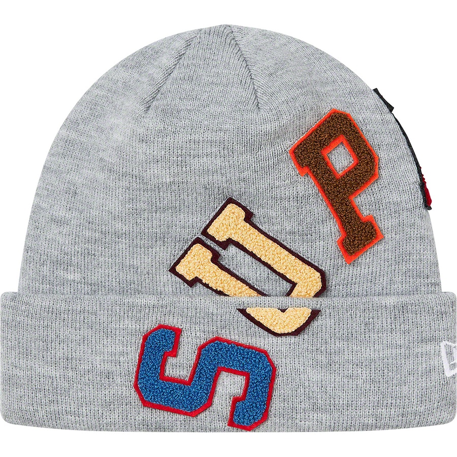 Supreme New Era Big Arc Beanie (FW20) - Heather Grey - $38