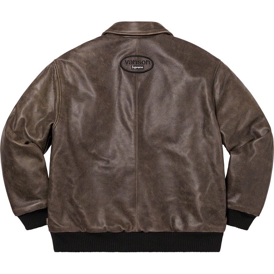 Supreme Supreme Vanson Leathers Worn Leather Jacket (FW20) - Brown - $798