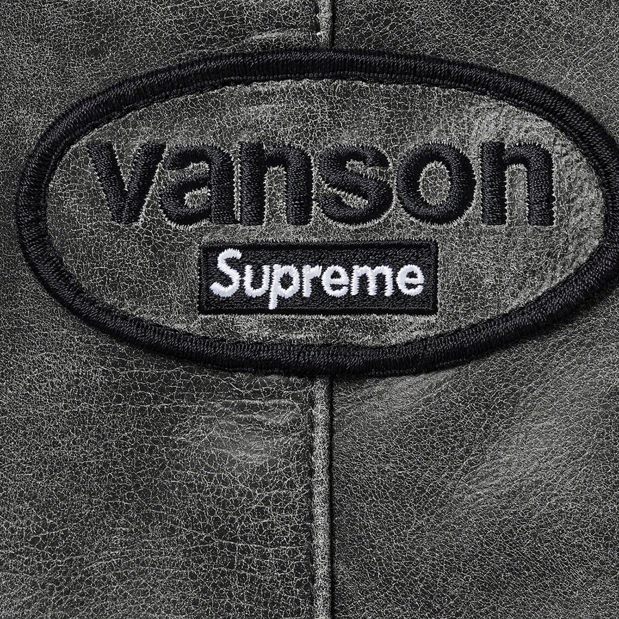 Supreme Supreme Vanson Leathers Worn Leather Jacket (FW20) - Black - $798