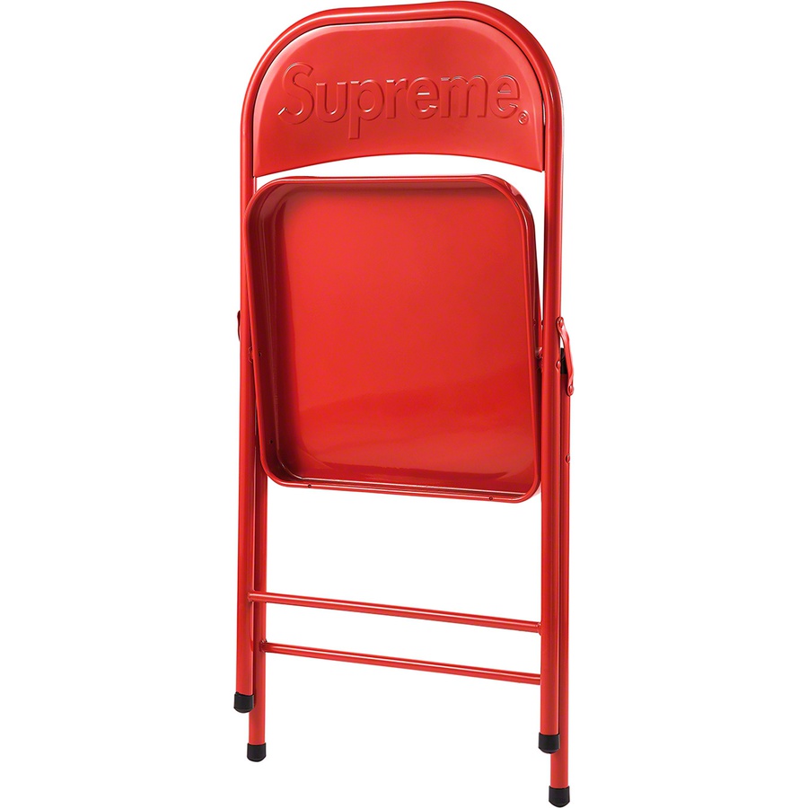 Supreme Metal Folding Chair (FW20) - Red - $48