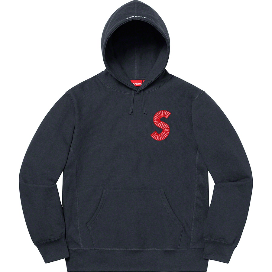 Supreme S Logo Hooded Sweatshirt (FW20) - Navy - $168