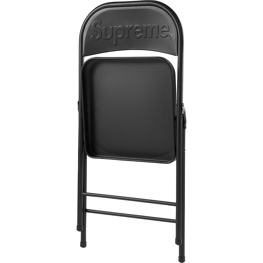 Supreme Metal Folding Chair (FW20) - Black - $48