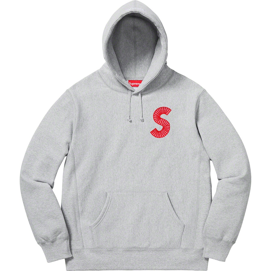 Supreme S Logo Hooded Sweatshirt (FW20) - Heather Grey - $168