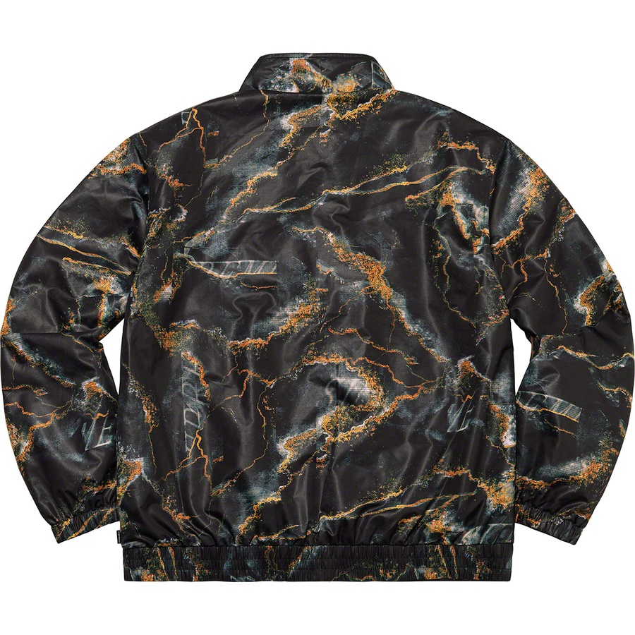 Supreme Marble Track Jacket (FW20) - Black - $158