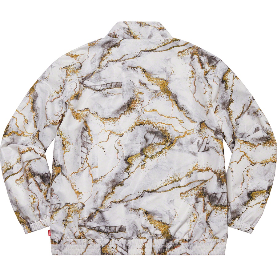 Supreme Marble Track Jacket (FW20) - White - $158