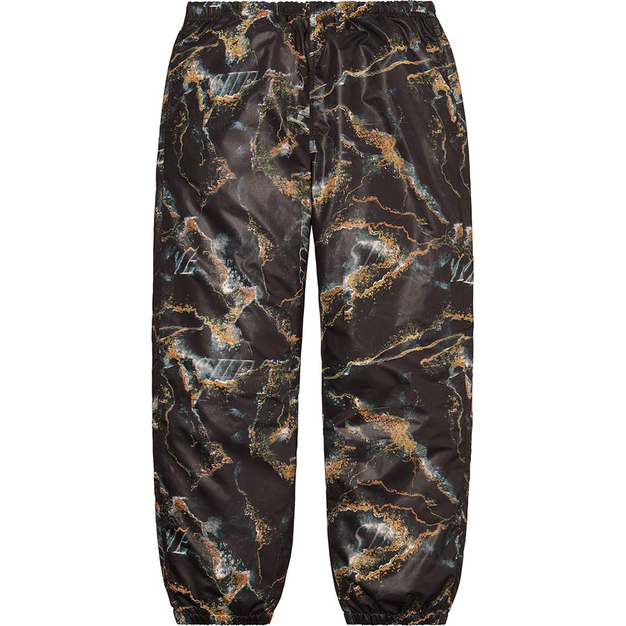 Supreme Marble Track Pant (FW20) - Black - $128