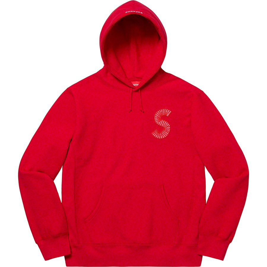 Supreme S Logo Hooded Sweatshirt (FW20) - Red - $168