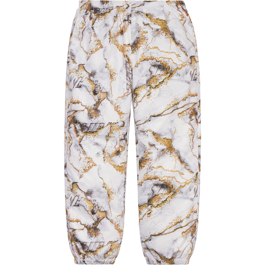 Supreme Marble Track Pant (FW20) - White - $128