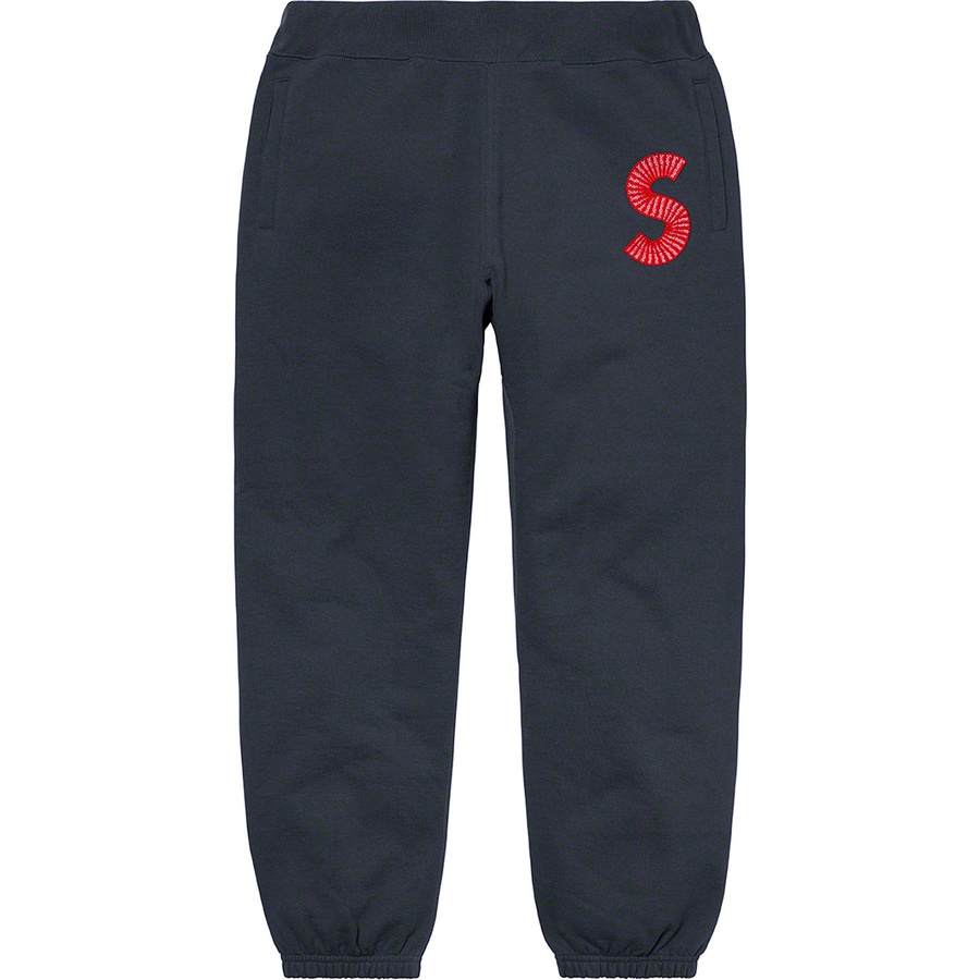 Supreme S Logo Sweatpant (FW20) - Navy - $158