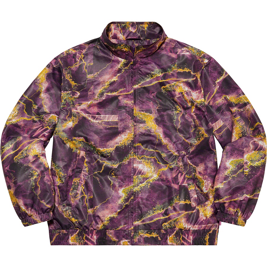 Supreme Marble Track Jacket (FW20) - Purple - $158