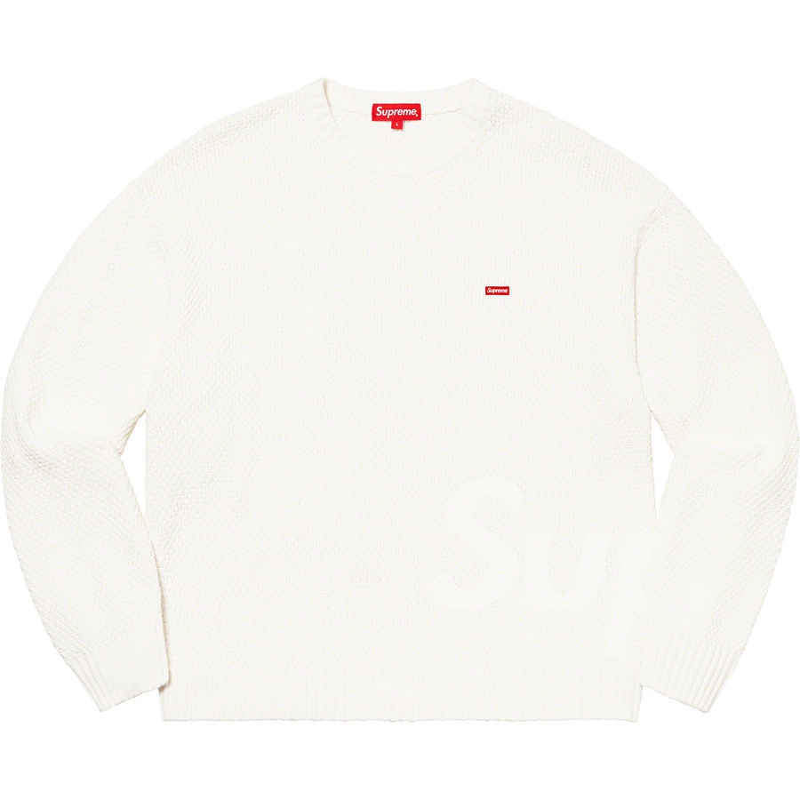 Supreme Textured Small Box Sweater (FW20) - White - $138