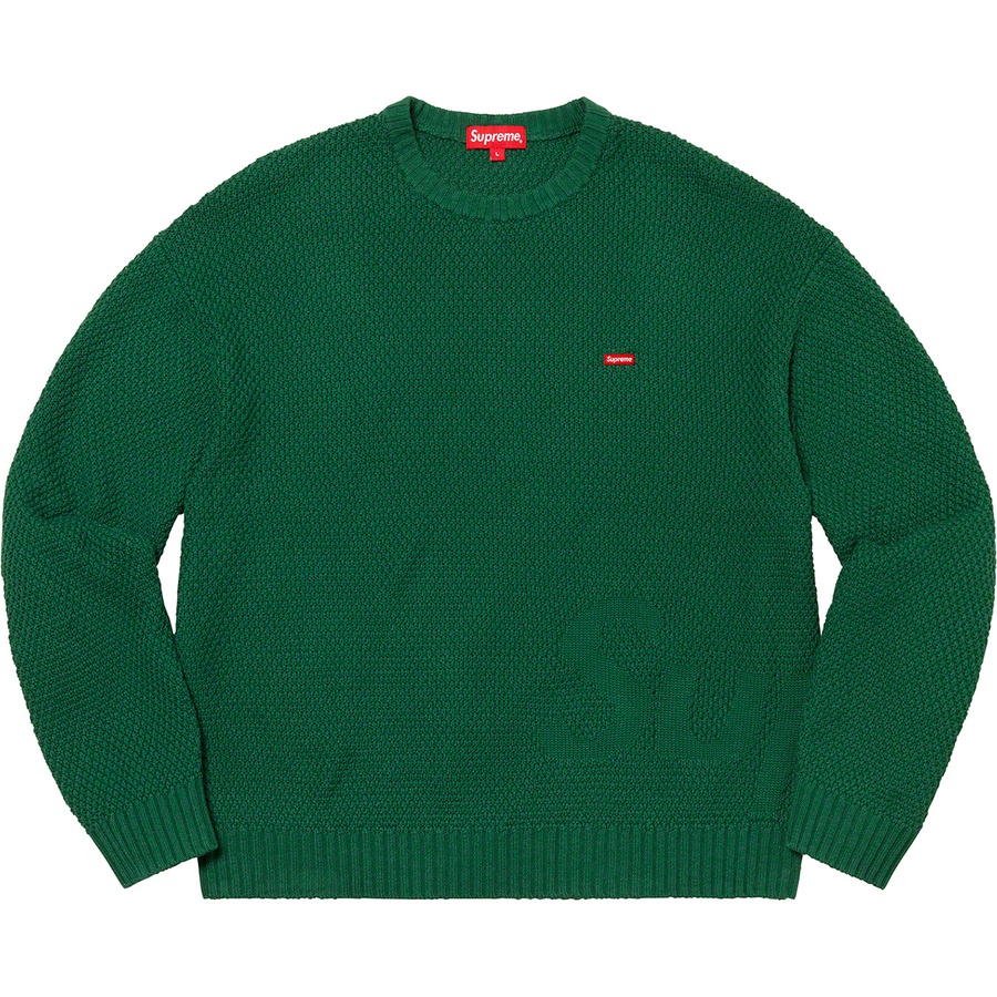 Supreme Textured Small Box Sweater (FW20) - Green - $138