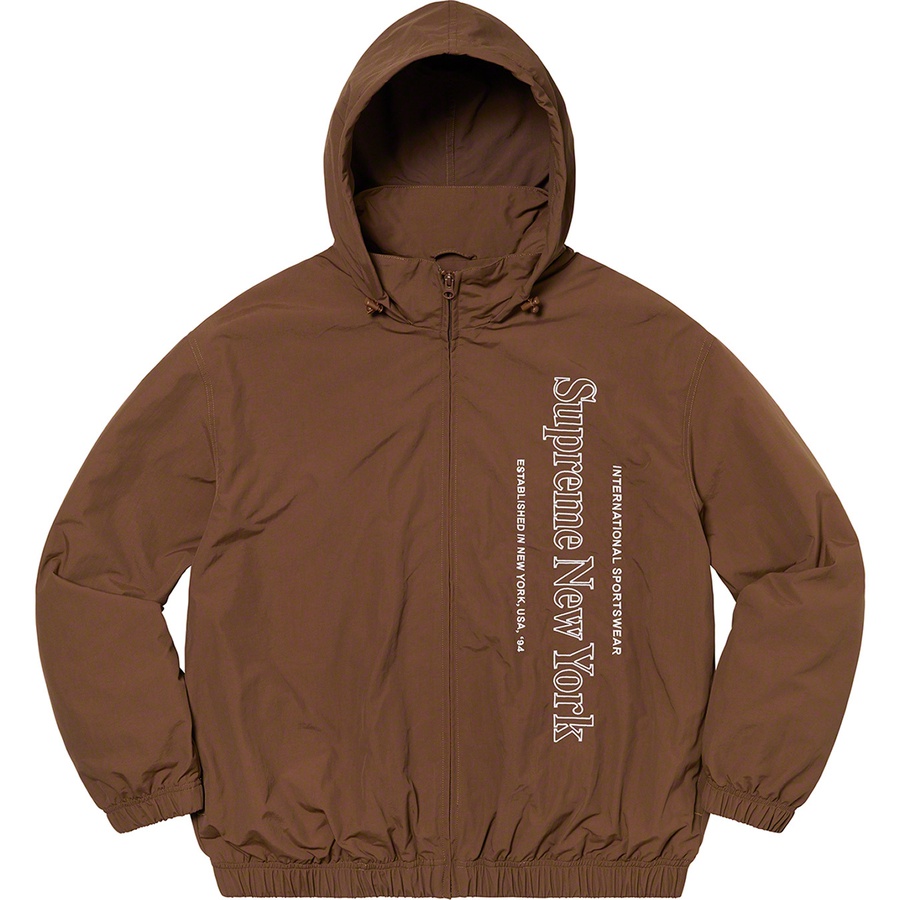 Supreme Side Logo Track Jacket (FW20) - Brown - $158