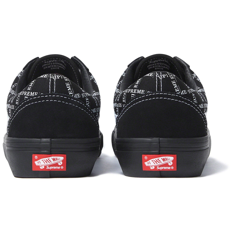 Supreme Supreme Vans Old Skool Pro (FW20) - Black - $98