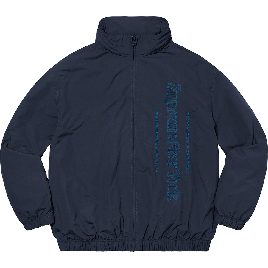 Supreme Side Logo Track Jacket (FW20) - Navy - $158