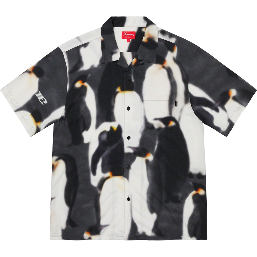 Supreme Penguins Rayon S S Shirt (FW20) - Black - $138