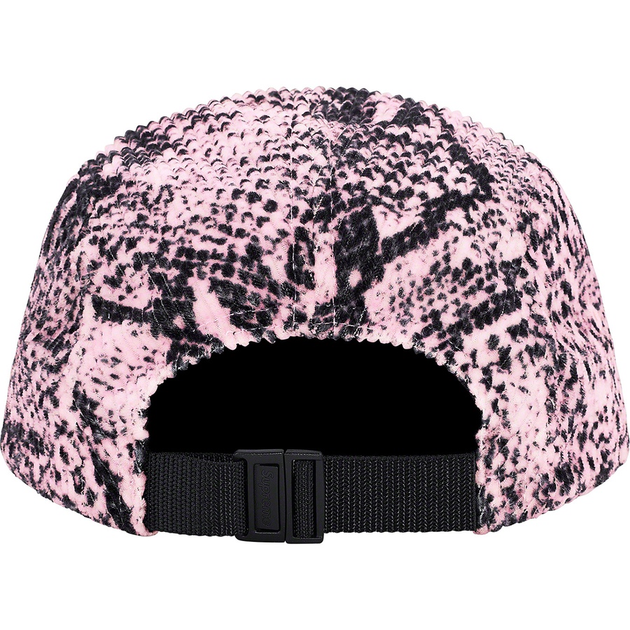 Supreme Snakeskin Corduroy Camp Cap (FW20) - Pink - $54