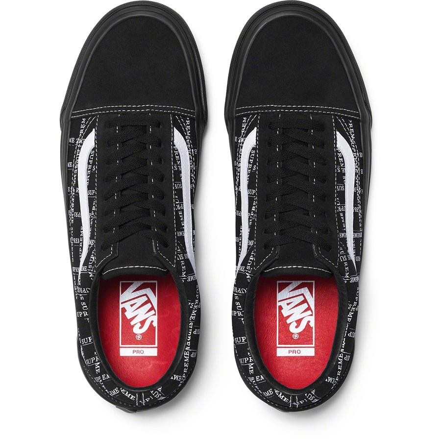 Supreme Supreme Vans Old Skool Pro (FW20) - Black - $98