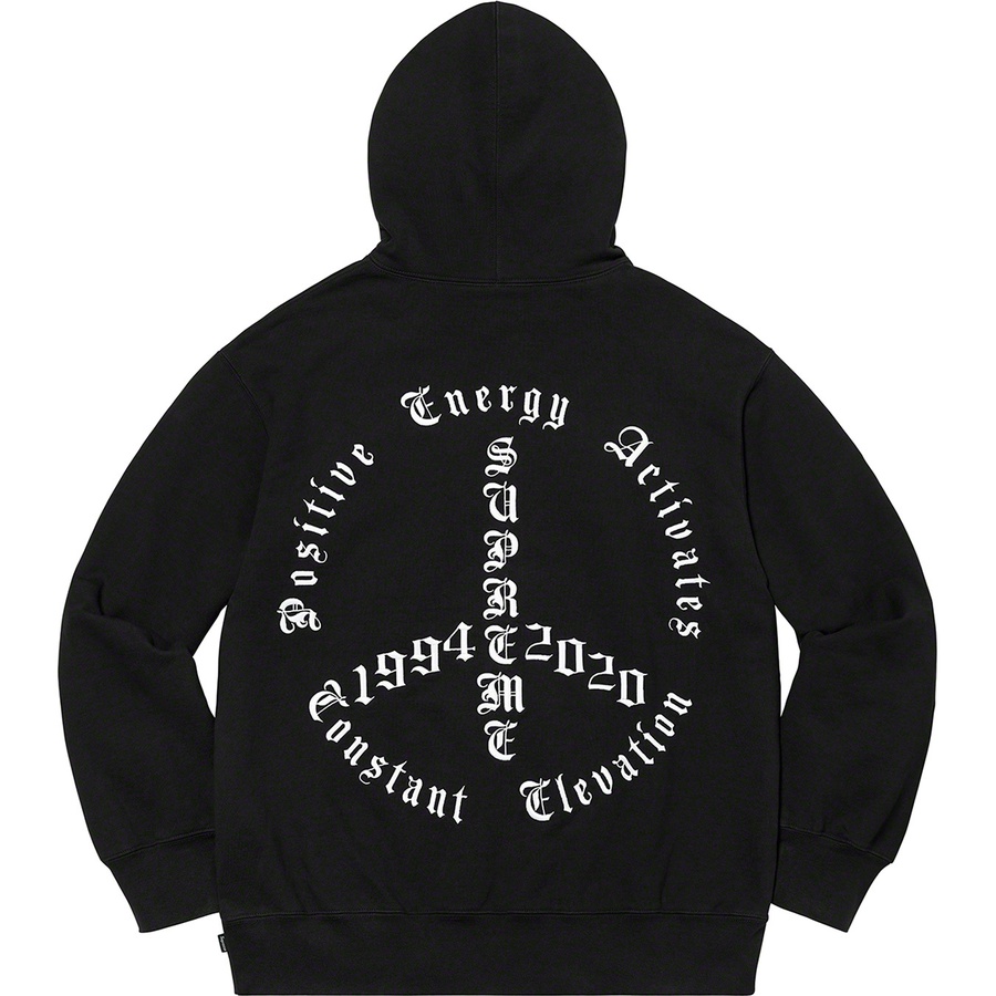 Supreme Peace Hooded Sweatshirt (FW20) - Black - $168