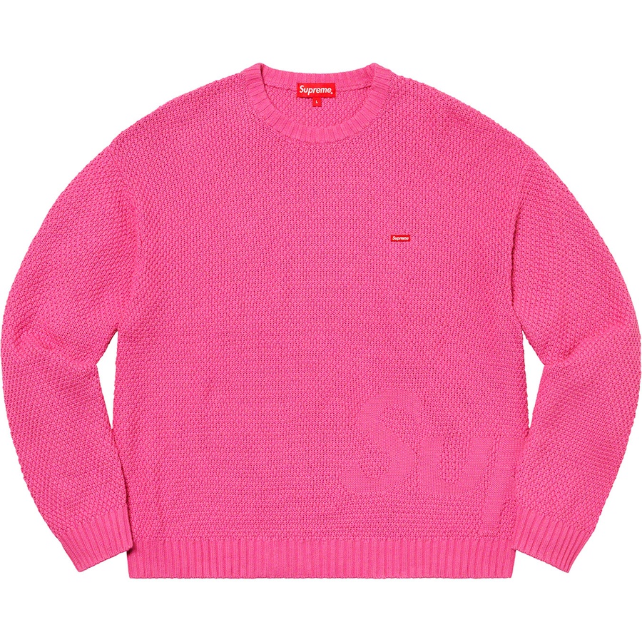 Supreme Textured Small Box Sweater (FW20) - Pink - $138