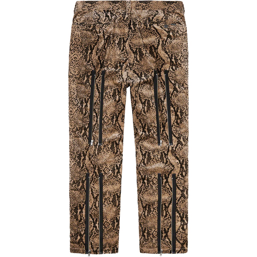Supreme Corduroy Flight Pant (FW20) - Snakeskin - $148