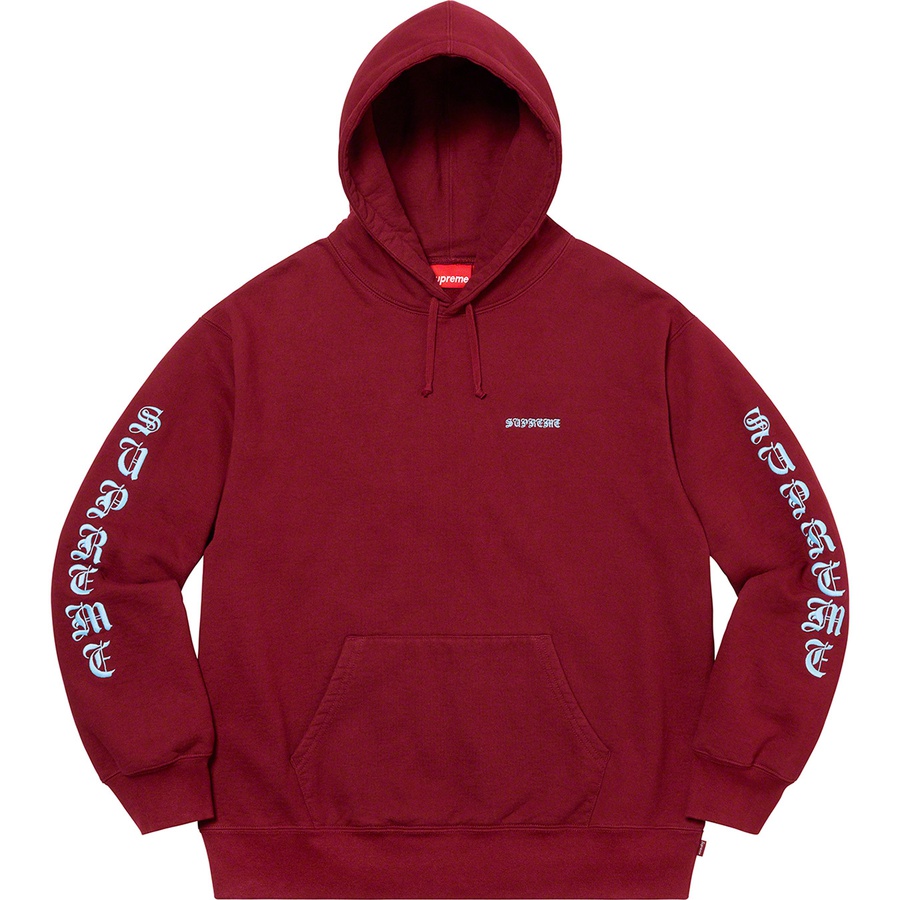 Supreme Peace Hooded Sweatshirt (FW20) - Cardinal - $168