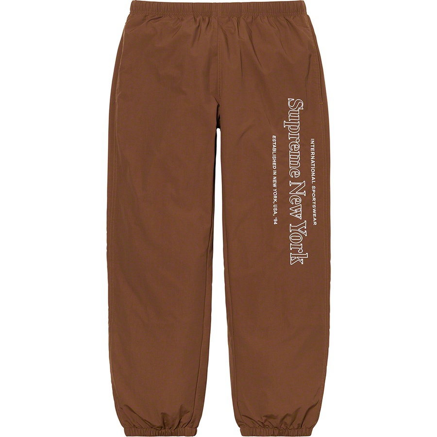 Supreme Side Logo Track Pant (FW20) - Brown - $128
