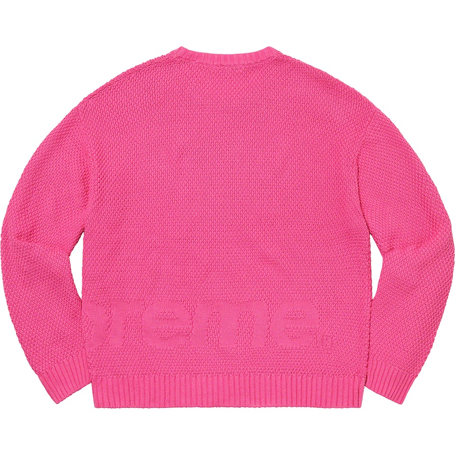 Supreme Textured Small Box Sweater (FW20) - Pink - $138