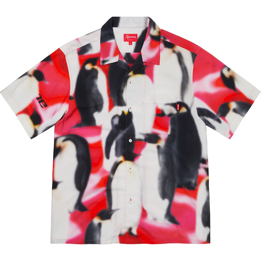 Supreme Penguins Rayon S S Shirt (FW20) - Pink - $138