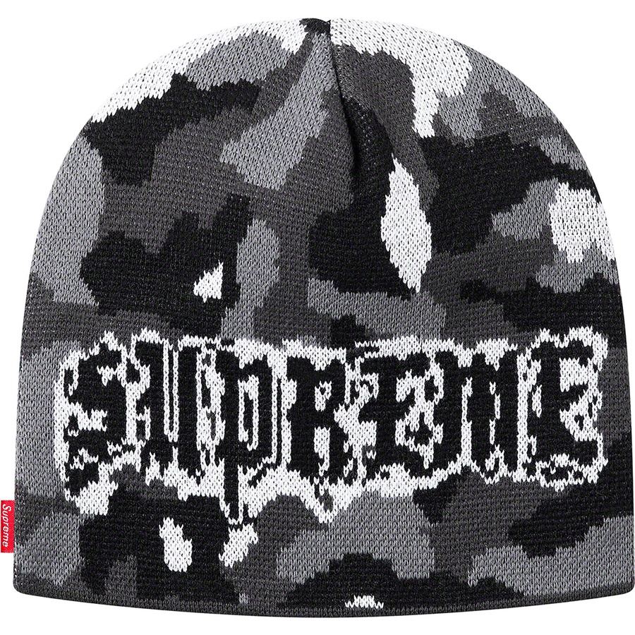Supreme Paris Camo Beanie (FW20) - Snow Camo - $36