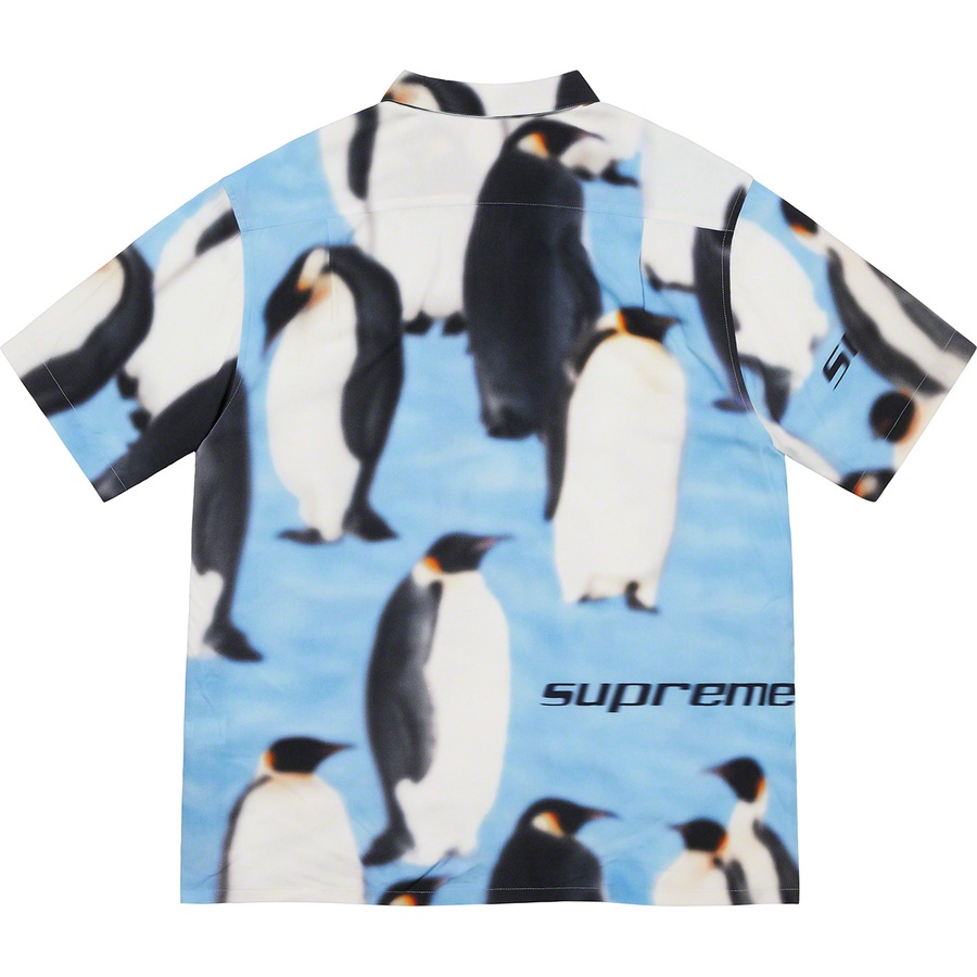 Supreme Penguins Rayon S S Shirt (FW20) - Blue - $138