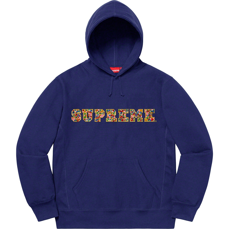 Supreme Jewels Hooded Sweatshirt (FW20) - Dark Royal - $168