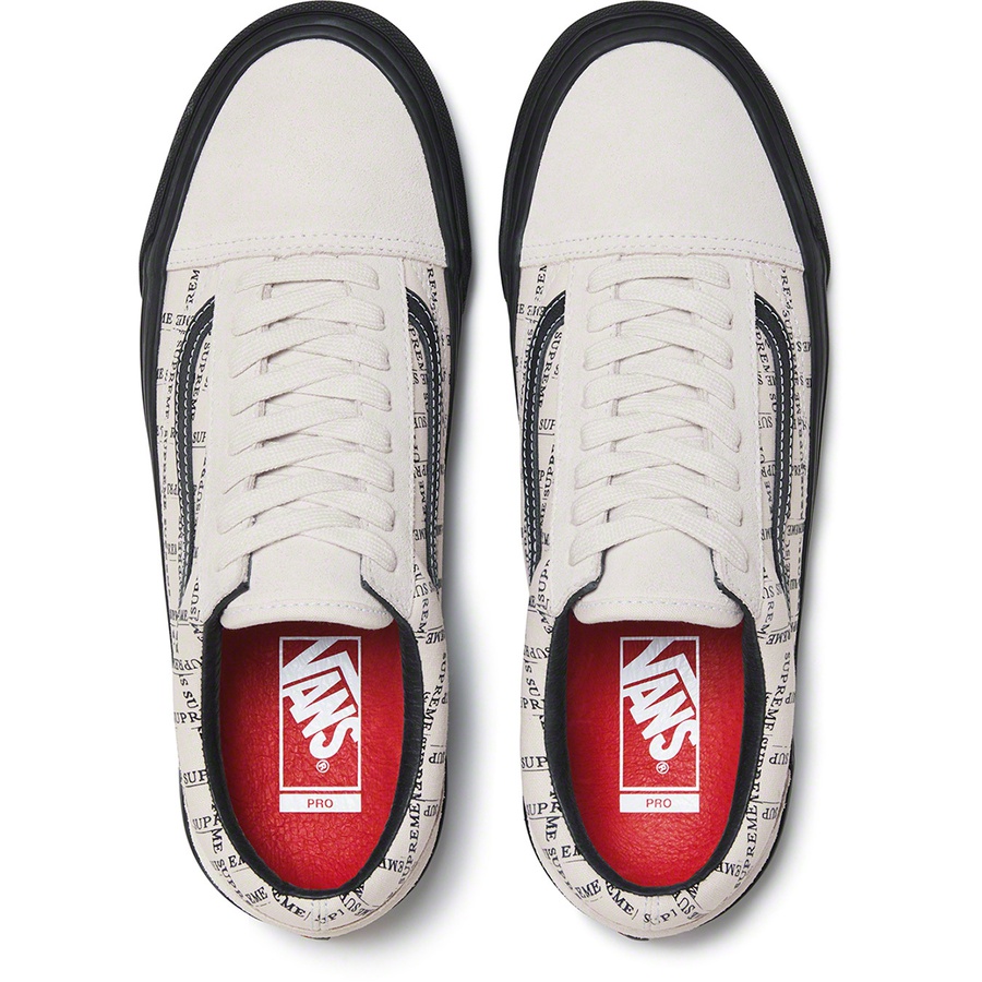 Supreme Supreme Vans Old Skool Pro (FW20) - White - $98