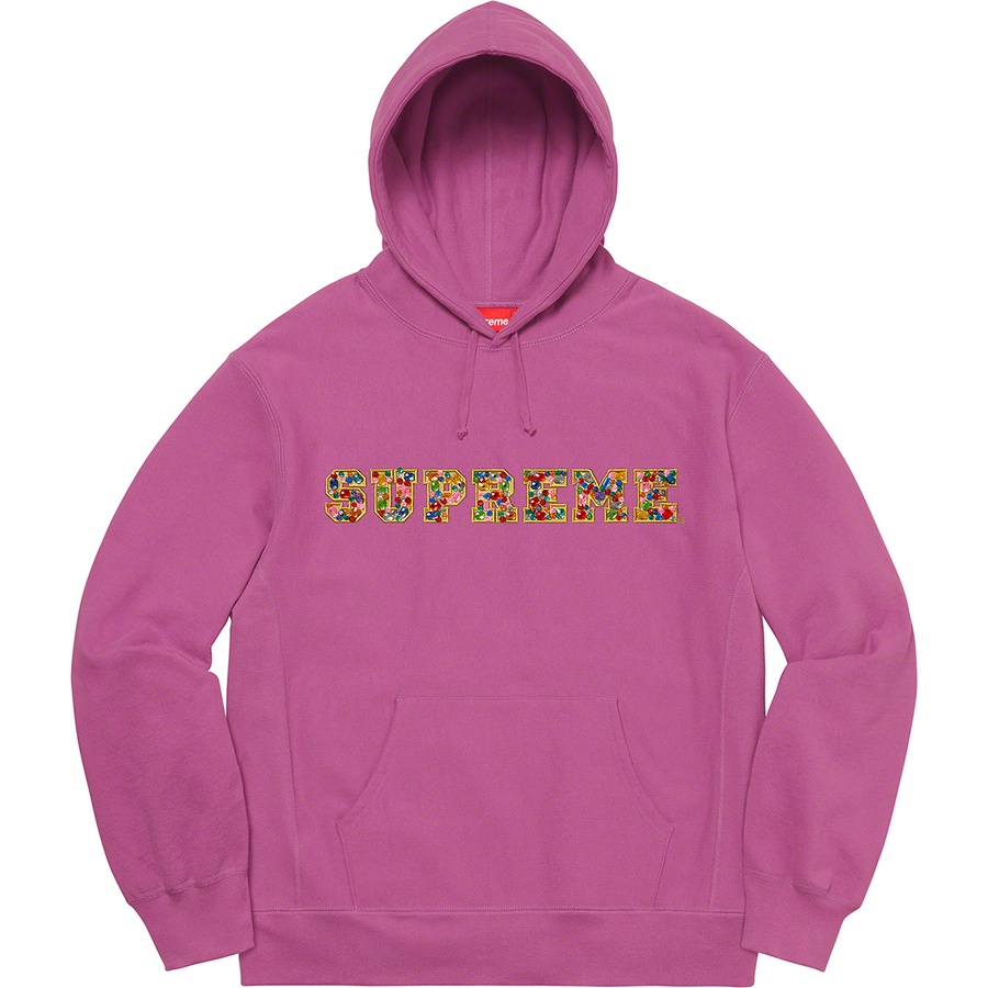 Supreme Jewels Hooded Sweatshirt (FW20) - Bright Purple - $168