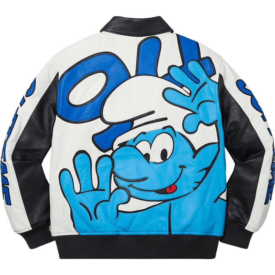 Supreme Supreme Smurfs™ Leather Varsity Jacket (FW20) - $788