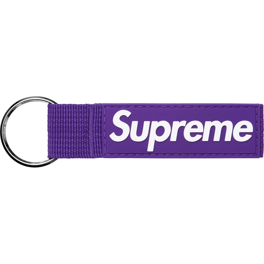 Supreme Webbing Keychain (FW20) - Purple - $18
