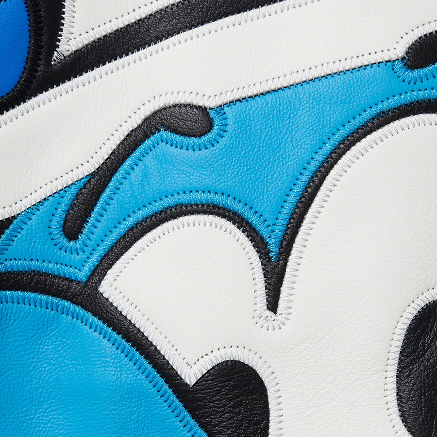 Supreme Supreme Smurfs™ Leather Varsity Jacket (FW20) - Black - $788