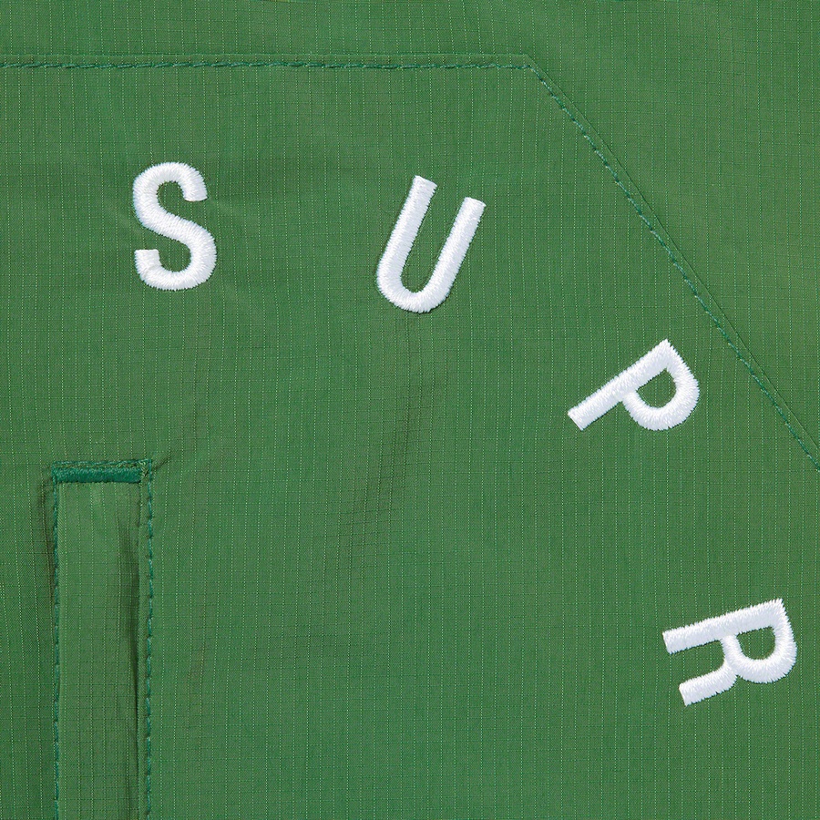 Supreme Curve Logos Ripstop Jacket (FW20) - Olive - $168