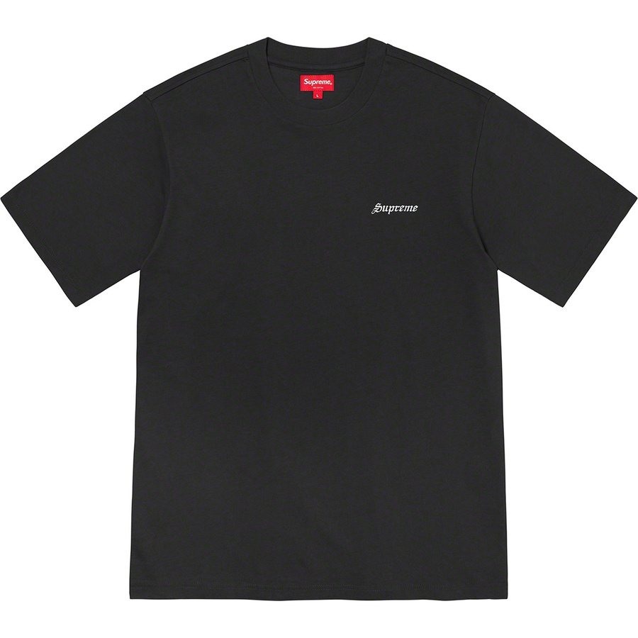 Supreme Washed S S Tee (FW20) - Black - $58